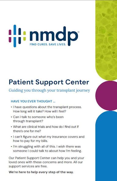Patient Support Center brochure