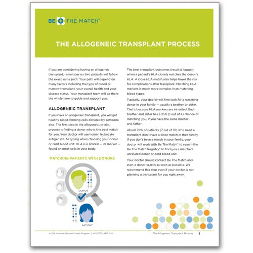 np20277 allogeneic transplant process fact sheet